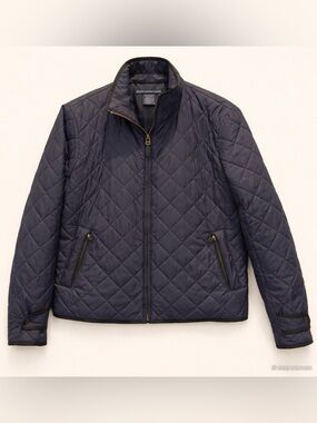 Ralph Lauren Sport Navy Quilted Jacket - Size Large
